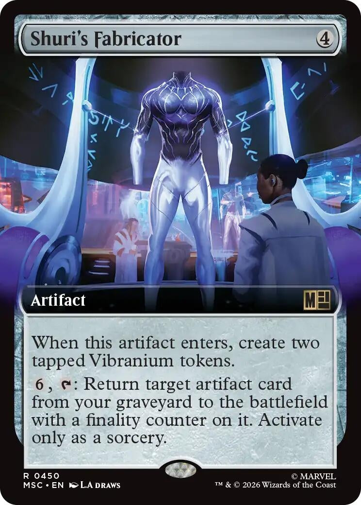Image for Shuri's Fabricator (Extended Art) (Commander: Marvel Super Heroes) (450) (MSC) - Magic: The Gathering