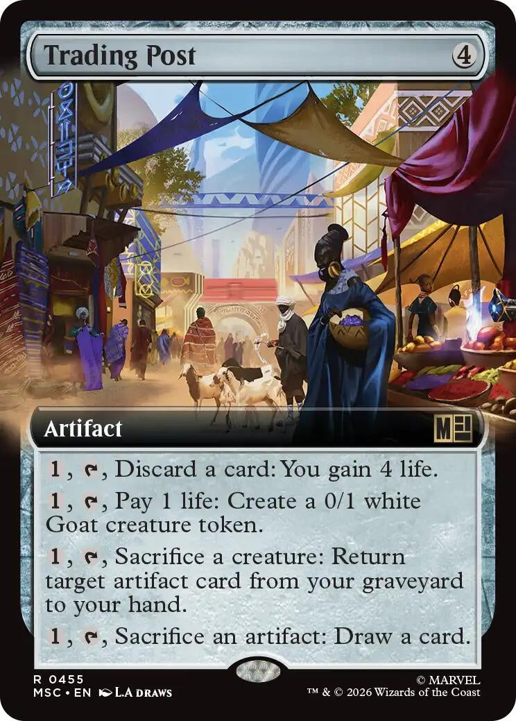 Image for Trading Post (Extended Art) (Commander: Marvel Super Heroes) (455) (MSC) - Magic: The Gathering