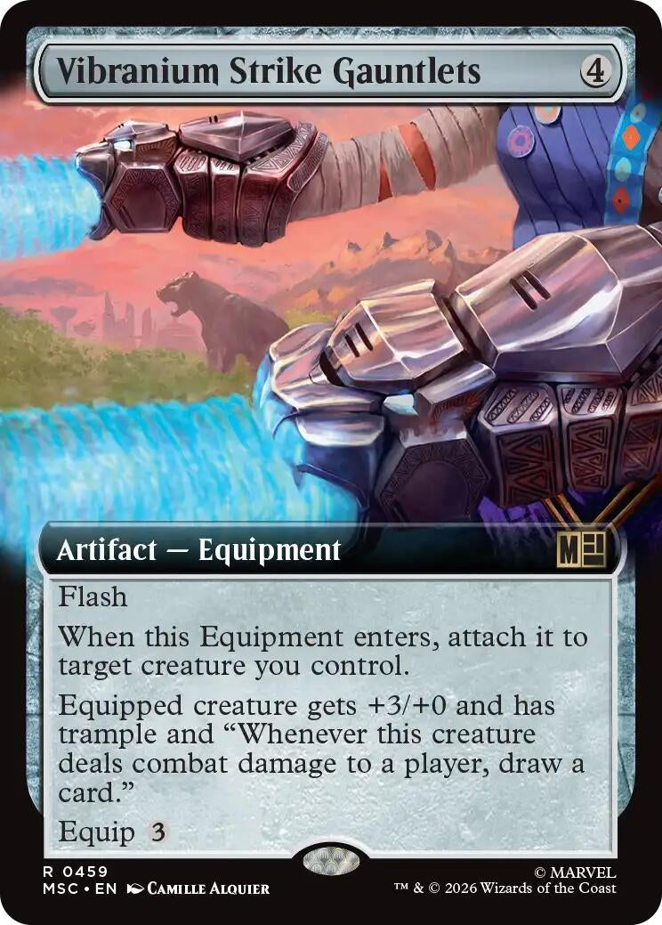 Image for Vibranium Strike Gauntlets (Extended Art) (Commander: Marvel Super Heroes) (459) (MSC) - Magic: The Gathering