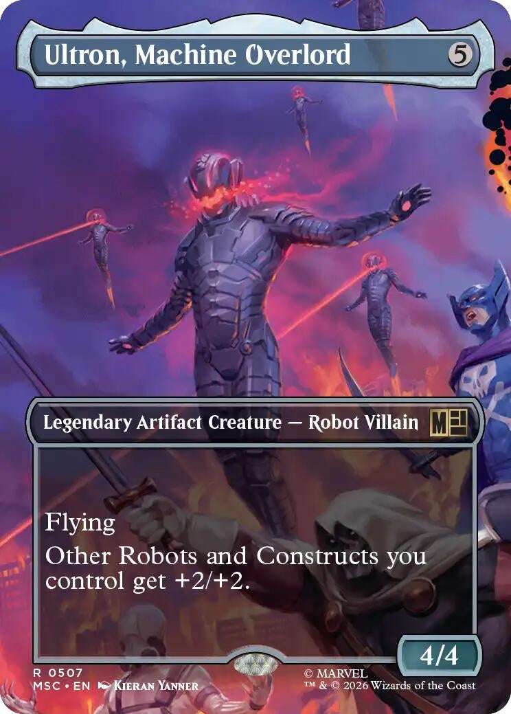 Image for Ultron, Machine Overlord (Borderless) (Commander: Marvel Super Heroes) (507) (MSC) - Magic: The Gathering