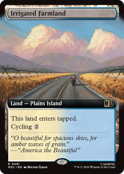 Irrigated Farmland (Extended Art) (Commander: Marvel Super Heroes) (481) (MSC)