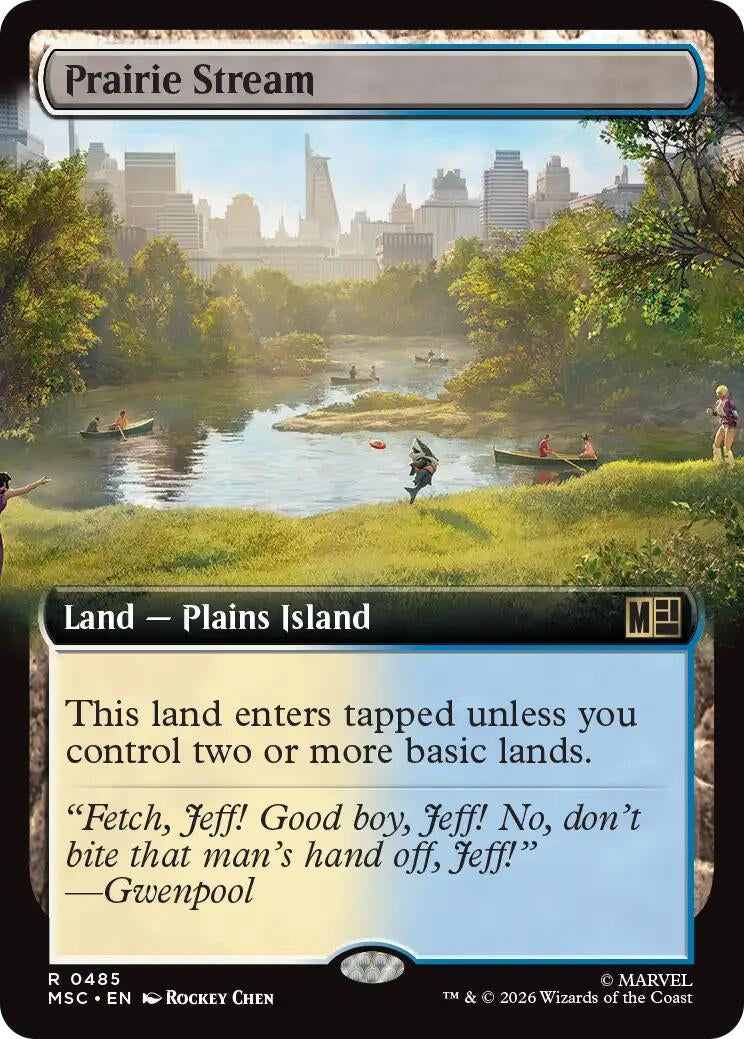 Image for Prairie Stream (Extended Art) (Commander: Marvel Super Heroes) (485) (MSC) - Magic: The Gathering
