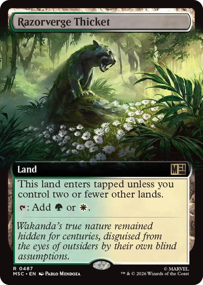 Razorverge Thicket (Extended Art) (Commander: Marvel Super Heroes) (487) (MSC)