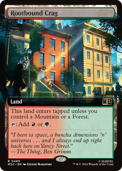 Rootbound Crag (Extended Art) (Commander: Marvel Super Heroes) (489) (MSC)