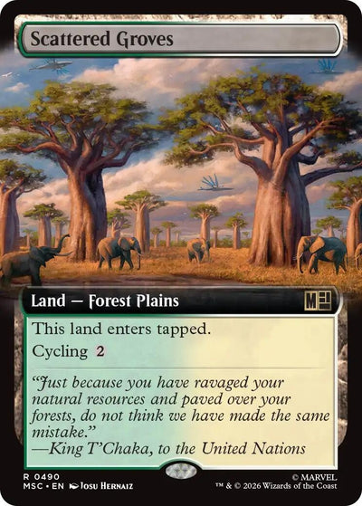 Scattered Groves (Extended Art) (Commander: Marvel Super Heroes) (490) (MSC)