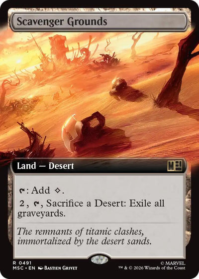 Scavenger Grounds (Extended Art) (Commander: Marvel Super Heroes) (491) (MSC)