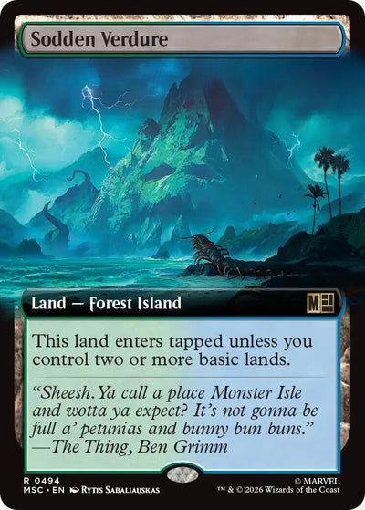 Sodden Verdure (Extended Art) (Commander: Marvel Super Heroes) (494) (MSC)