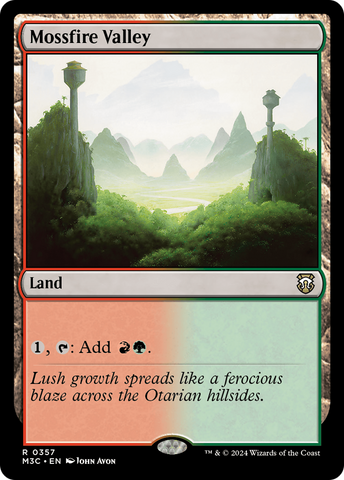 Mossfire Valley (Ripple Foil) [Modern Horizons 3 Commander]