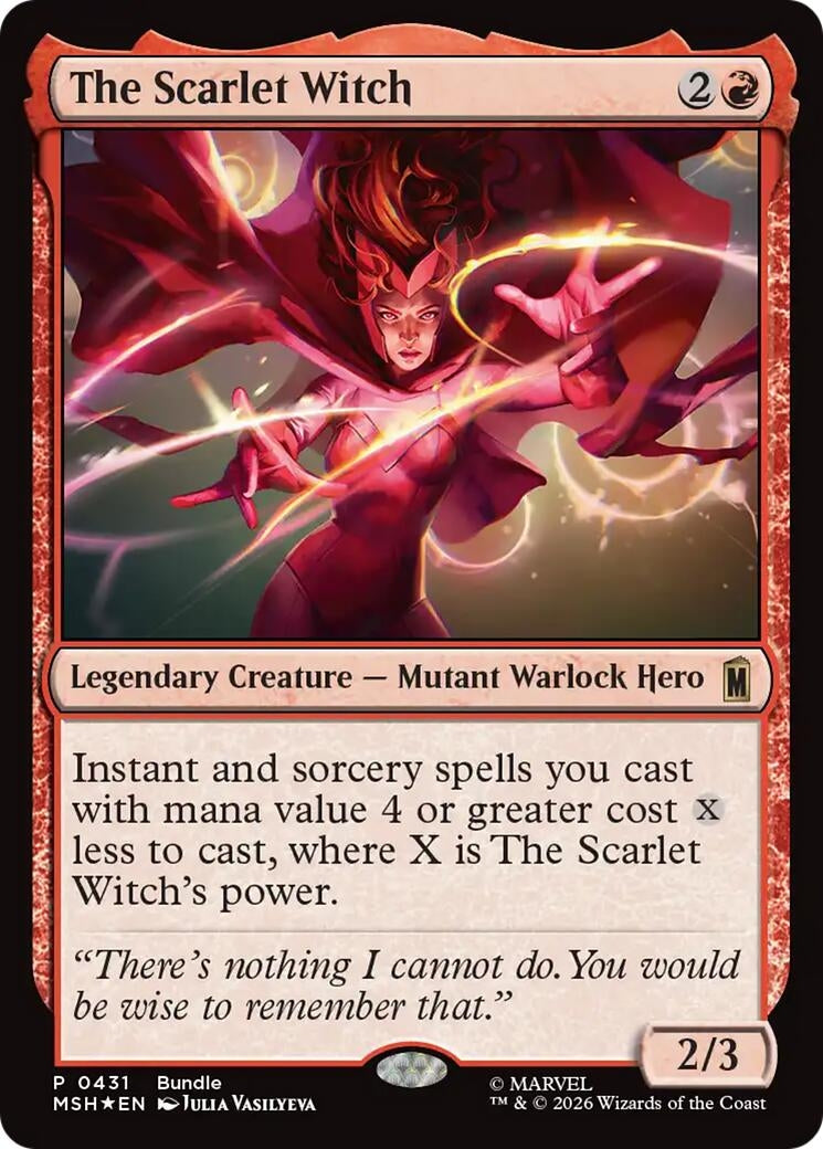 Image for The Scarlet Witch (Unique and Miscellaneous Promos) (431) (UMP) - Magic: The Gathering