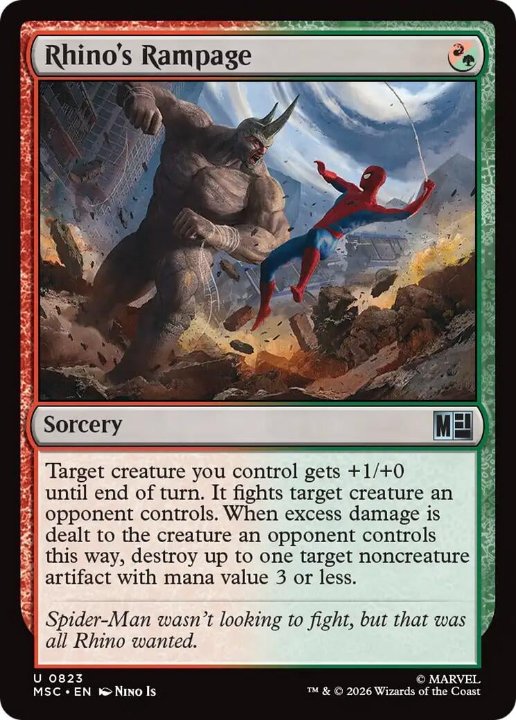 Image for Rhino's Rampage (Commander: Marvel Super Heroes) (823) (MSC) - Magic: The Gathering