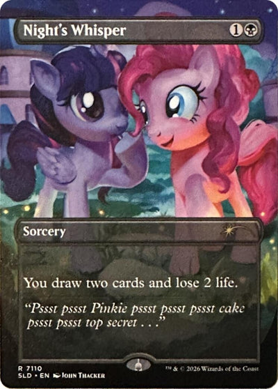 Night's Whisper (7110) (Secret Lair Drop Series) (7110) (SLD)