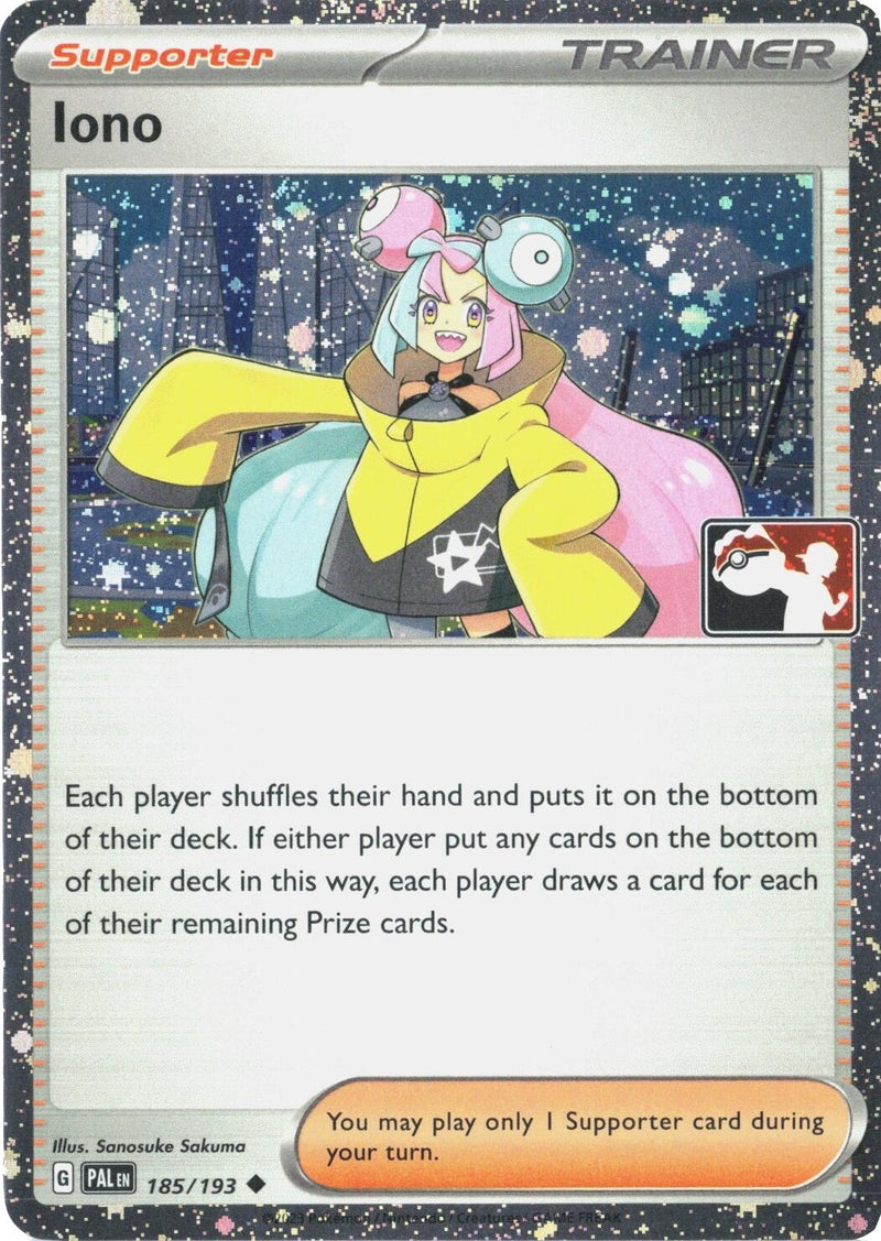 Image for Iono - 185/193 (Cosmos Holo) (Prize Pack Series Cards) (185/193) - Pokemon