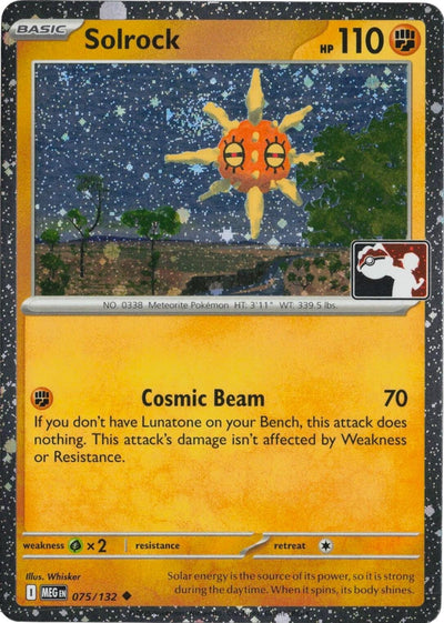 Solrock - 075/132 (Cosmos Holo) (Prize Pack Series Cards) (075/132)