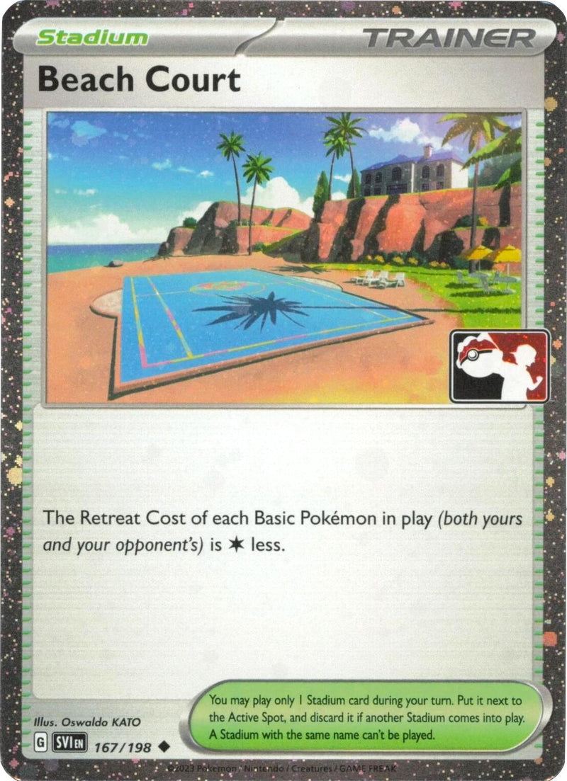 Image for Beach Court - 167/198 (Cosmos Holo) (Prize Pack Series Cards) (167/198) - Pokemon