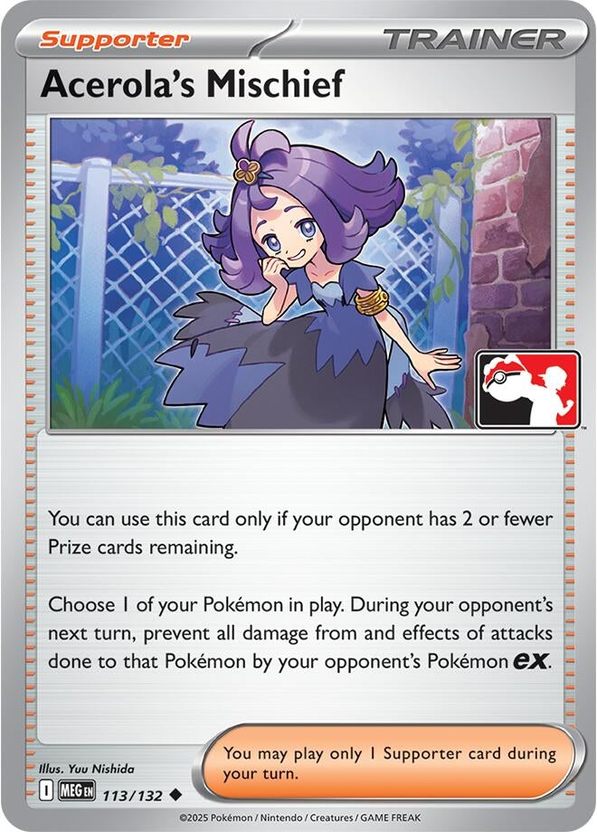 Image for Acerola's Mischief (Prize Pack Series Cards) (113/132) - Pokemon