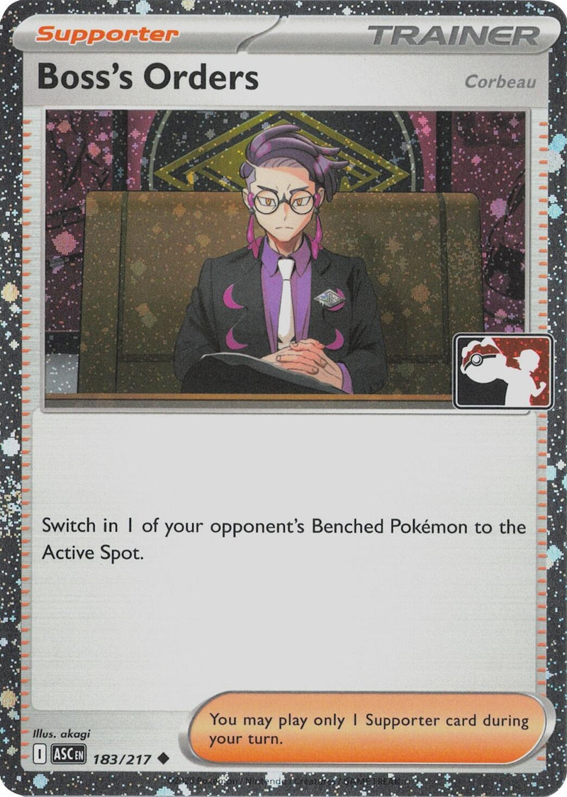 Image for Boss's Orders [Corbeau] - 183/217 (Cosmos Holo) (Prize Pack Series Cards) (183/217) - Pokemon