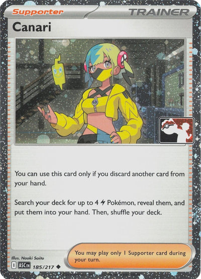 Canari - 185/217 (Cosmos Holo) (Prize Pack Series Cards) (185/217)
