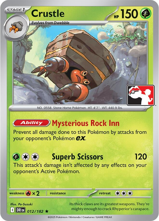 Image for Crustle (Prize Pack Series Cards) (012/182) - Pokemon