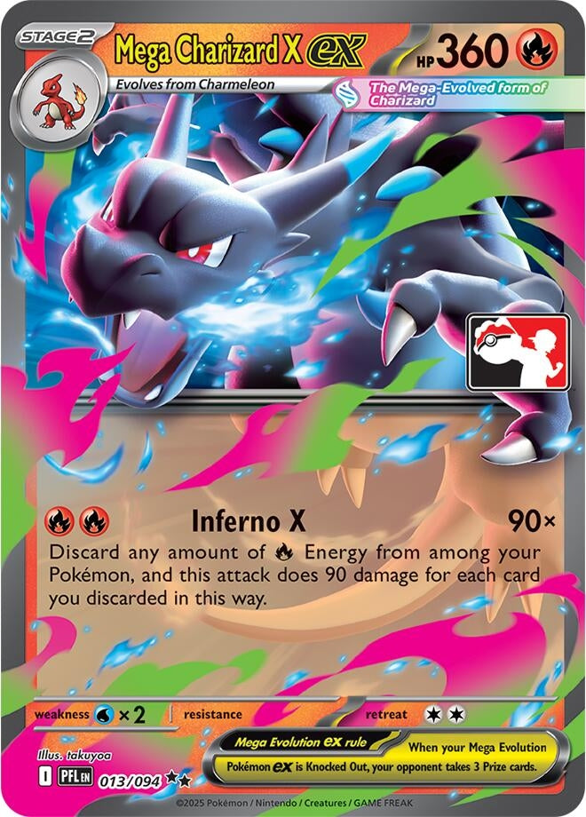 Image for Mega Charizard X ex (Prize Pack Series Cards) (013/094) - Pokemon