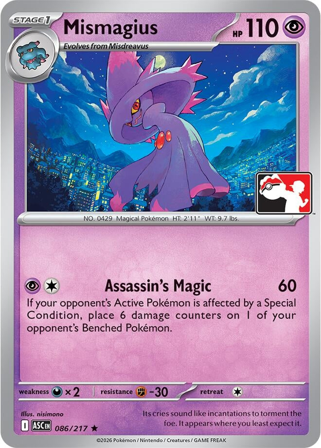 Image for Mismagius (Prize Pack Series Cards) (086/217) - Pokemon
