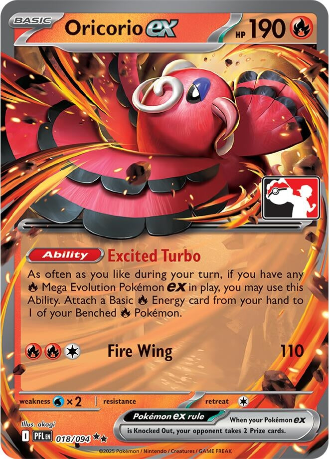 Image for Oricorio ex (Prize Pack Series Cards) (018/094) - Pokemon