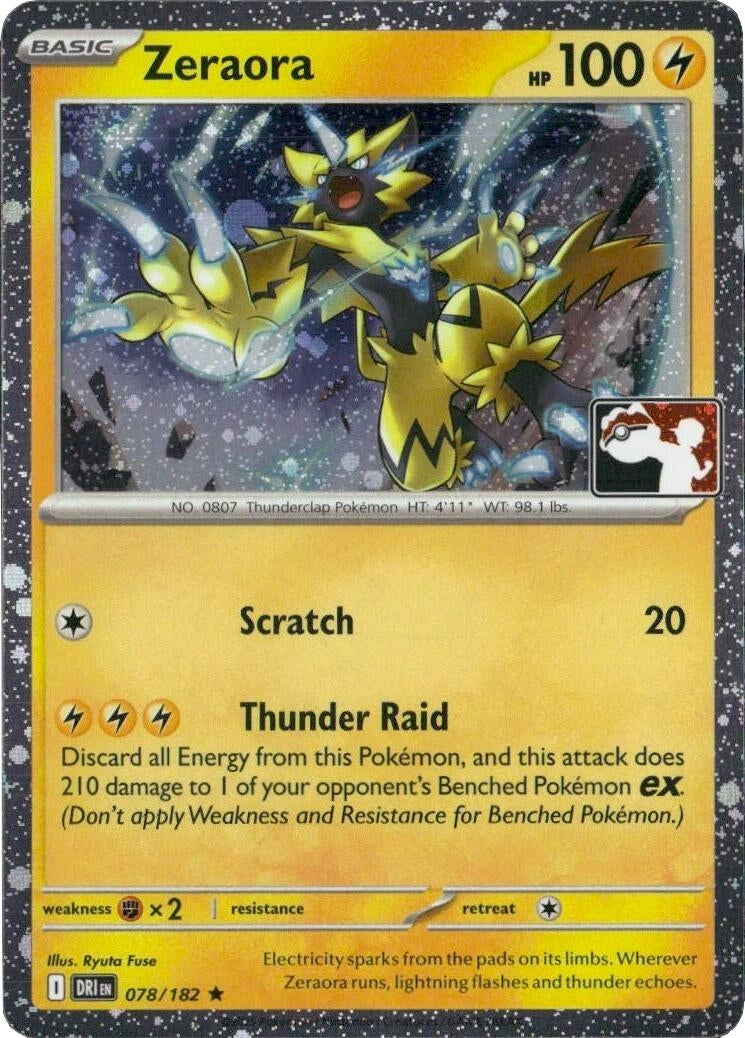 Image for Zeraora - 078/182 (Cosmos Holo) (Prize Pack Series Cards) (078/182) - Pokemon