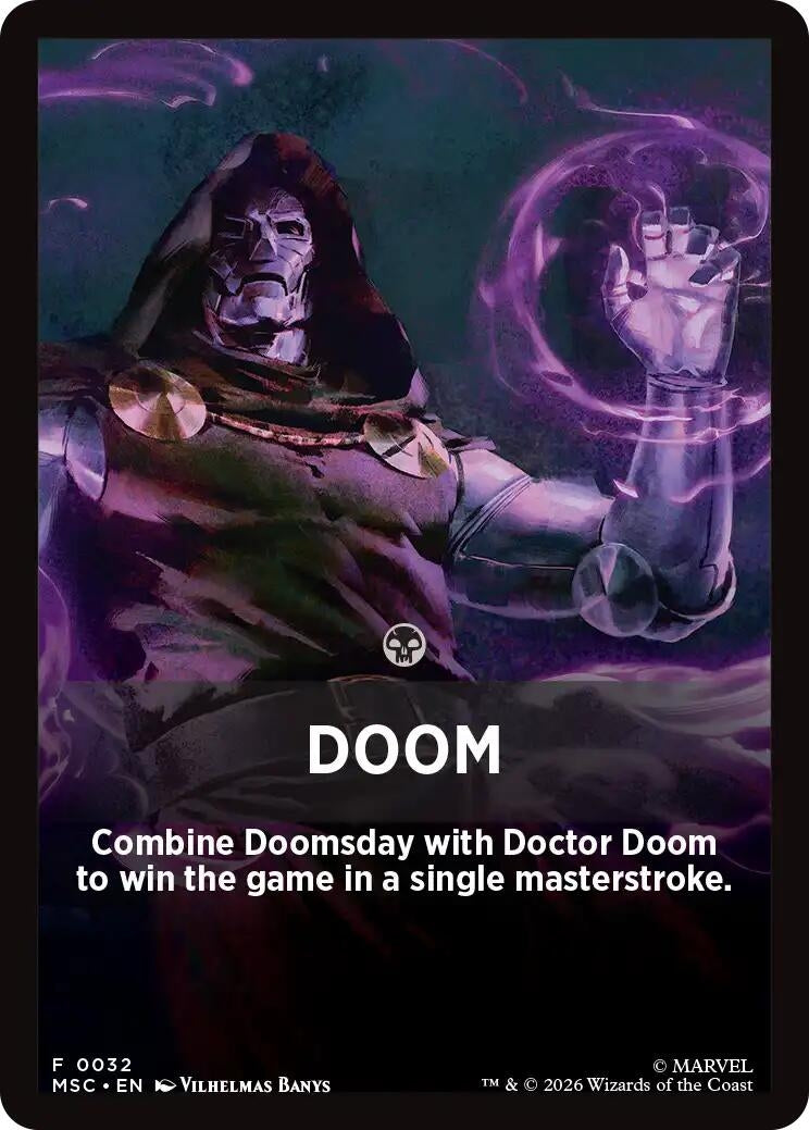 Image for Doom Theme Card (Commander: Marvel Super Heroes) (32) (MSC) - Magic: The Gathering