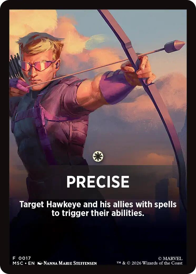 Image for Precise Theme Card (Commander: Marvel Super Heroes) (17) (MSC) - Magic: The Gathering