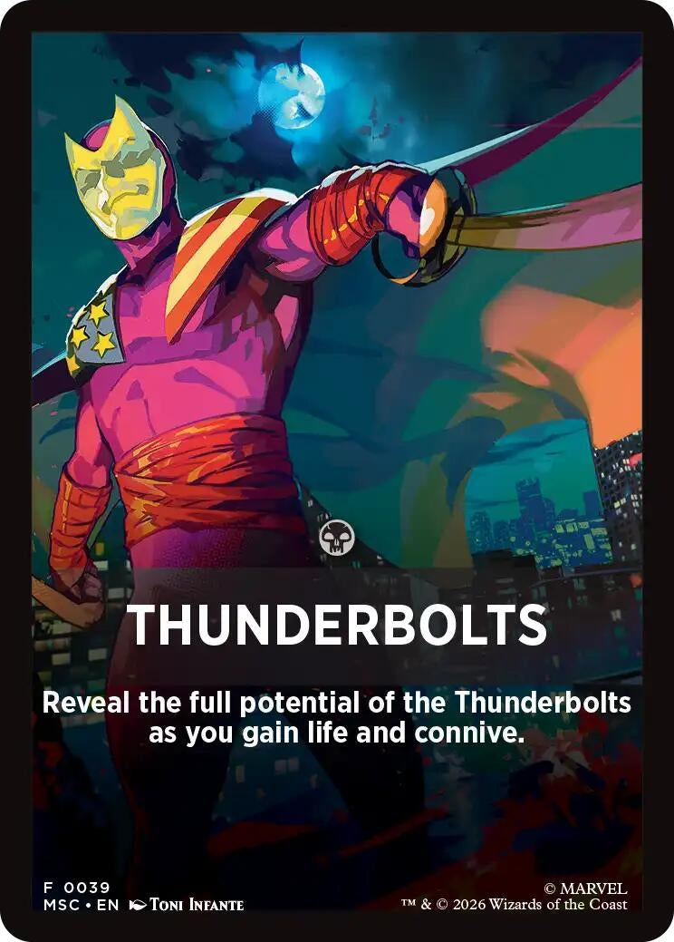 Image for Thunderbolts Theme Card (Commander: Marvel Super Heroes) (39) (MSC) - Magic: The Gathering