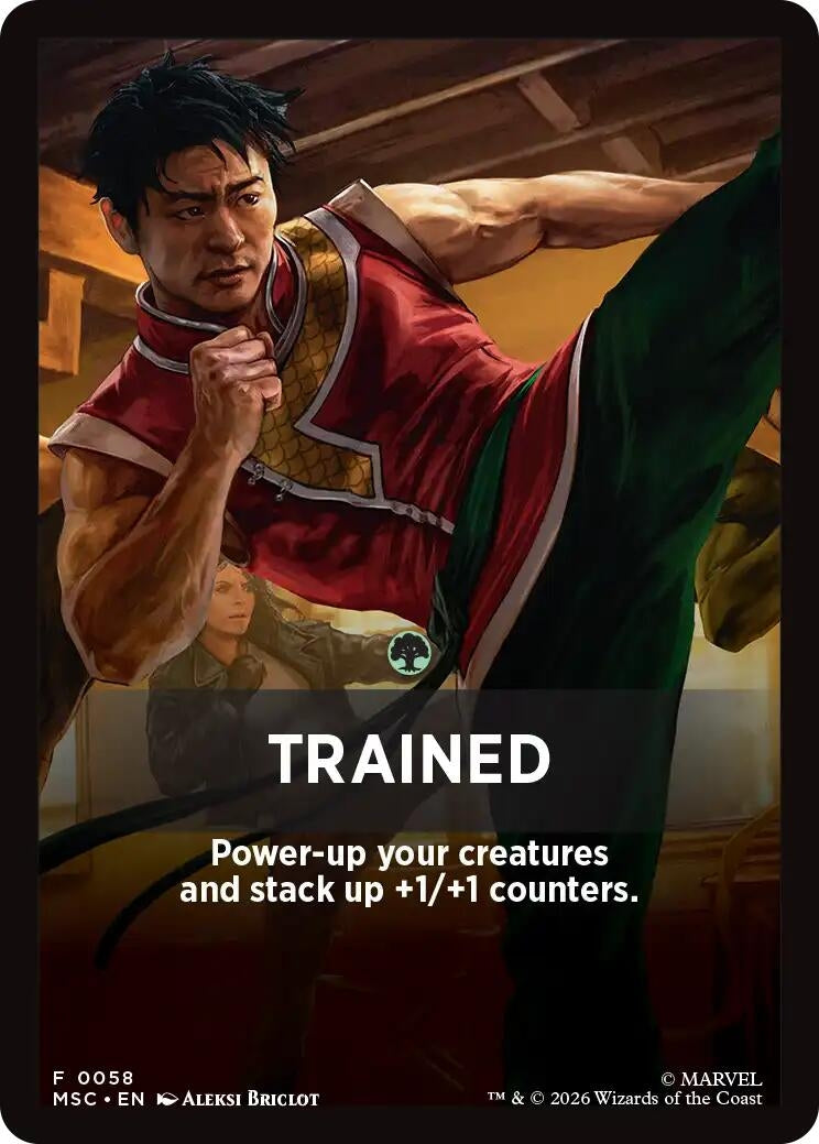 Image for Trained Theme Card (Commander: Marvel Super Heroes) (58) (MSC) - Magic: The Gathering