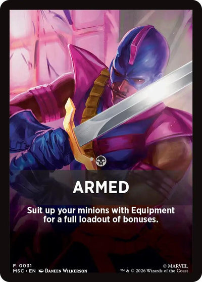 Armed Theme Card (Commander: Marvel Super Heroes) (31) (MSC)