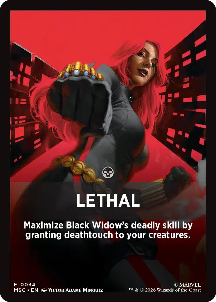 Image for Lethal Theme Card (Commander: Marvel Super Heroes) (34) (MSC) - Magic: The Gathering