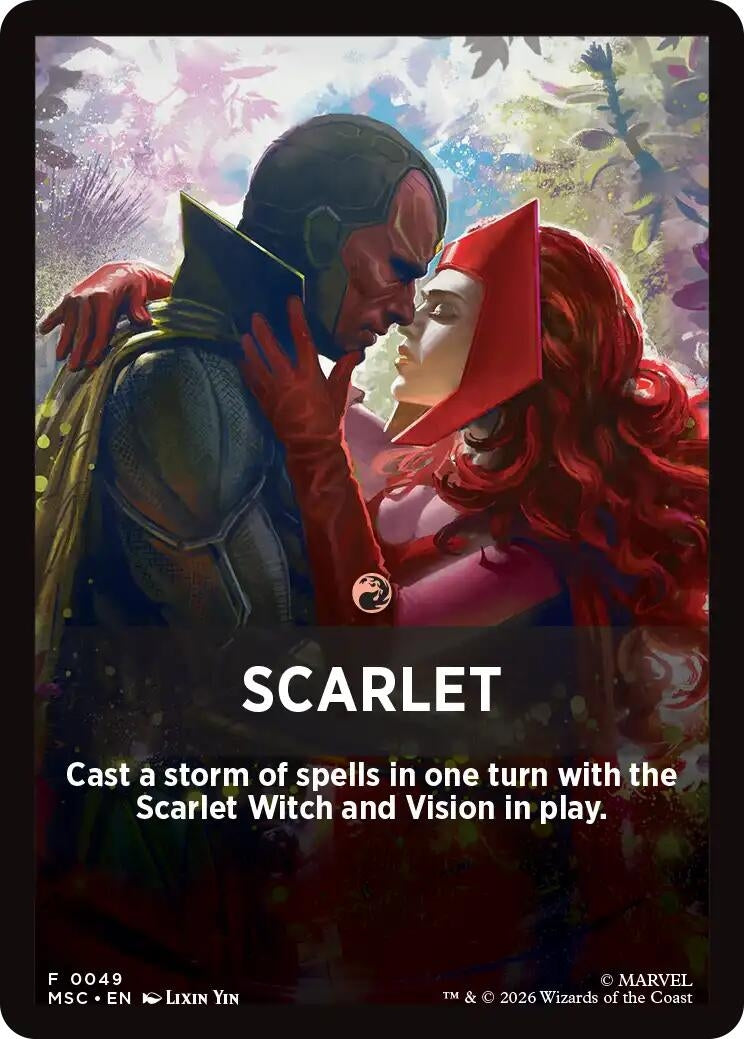 Image for Scarlet Theme Card (Commander: Marvel Super Heroes) (49) (MSC) - Magic: The Gathering