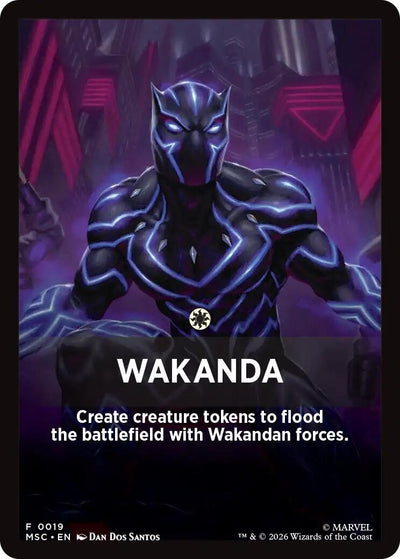 Wakanda Theme Card (Commander: Marvel Super Heroes) (19) (MSC)