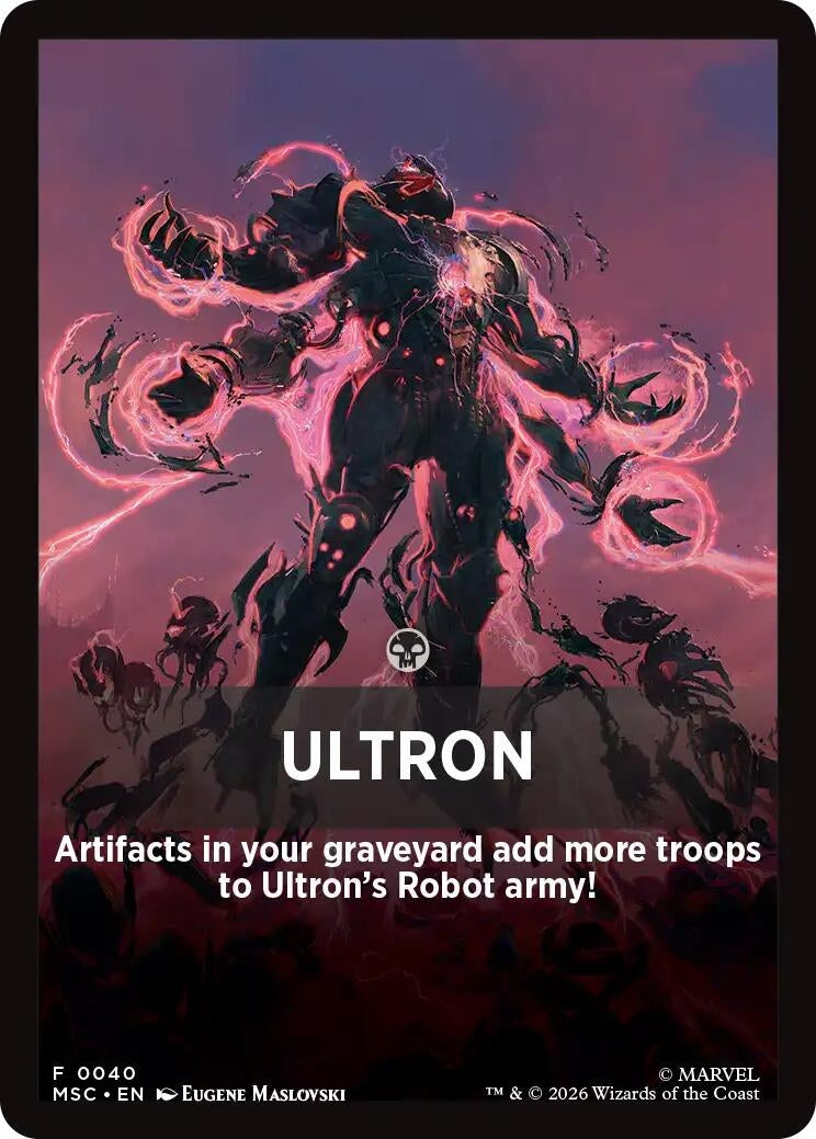 Image for Ultron Theme Card (Commander: Marvel Super Heroes) (40) (MSC) - Magic: The Gathering