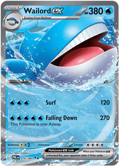 Wailord ex (ME05: Pitch Black) (016/084) (ME05)