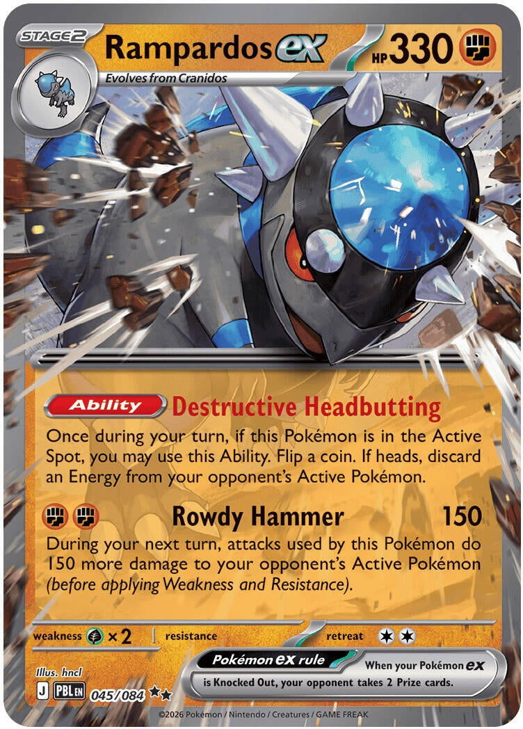 Rampardos ex (ME05: Pitch Black) (045/084) (ME05)