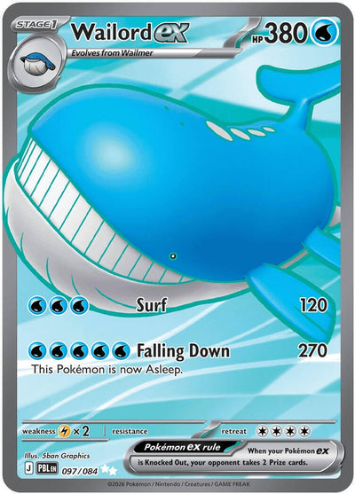 Wailord ex (ME05: Pitch Black) (097/084) (ME05)