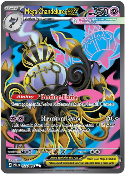 Mega Chandelure ex (ME05: Pitch Black) (099/084) (ME05)