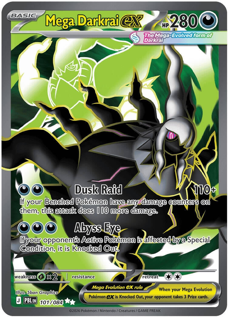 Mega Darkrai ex (ME05: Pitch Black) (101/084) (ME05)