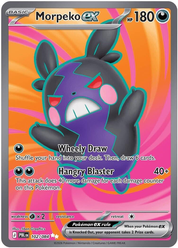 Morpeko ex (ME05: Pitch Black) (102/084) (ME05)