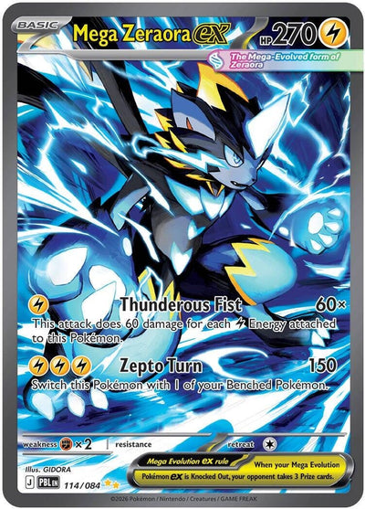 Mega Zeraora ex (ME05: Pitch Black) (114/084) (ME05)