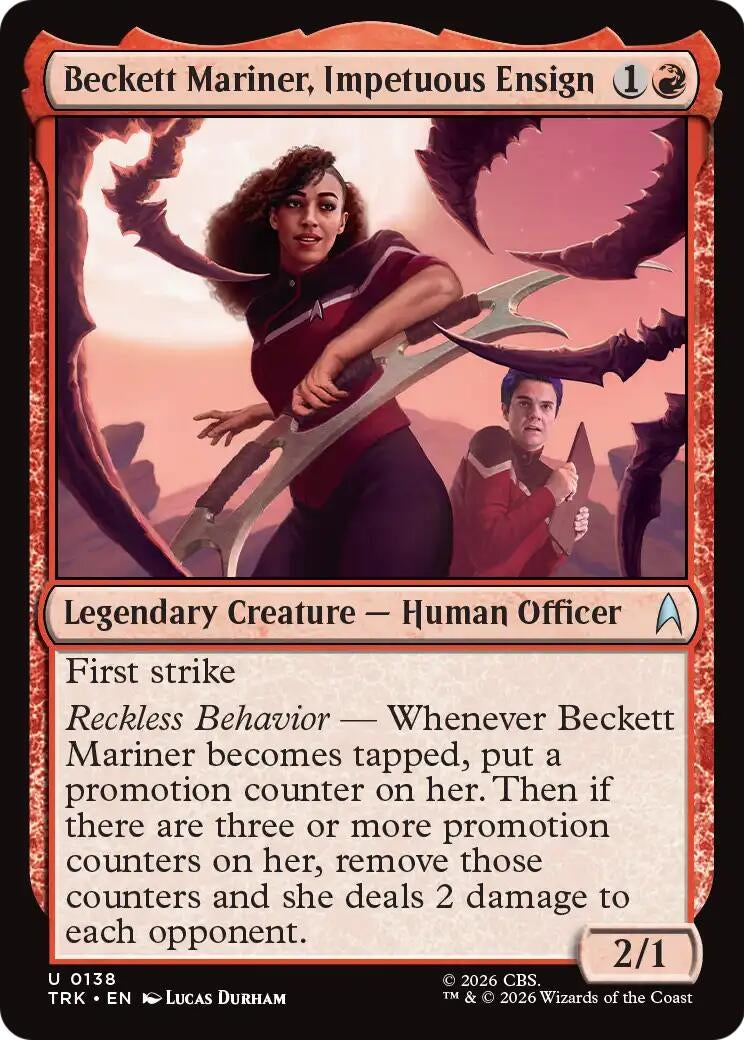 Image for Beckett Mariner, Impetuous Ensign (Star Trek) (138) (TRK) - Magic: The Gathering