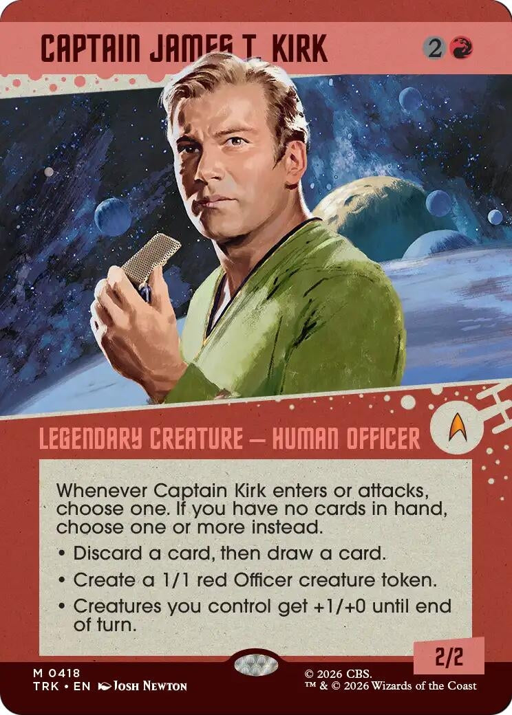 Image for Captain James T. Kirk (Showcase) (Star Trek) (418) (TRK) - Magic: The Gathering