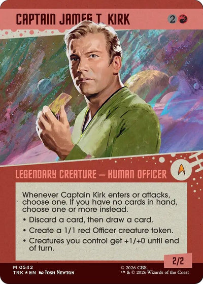 Captain James T. Kirk (Showcase) (Surge Foil) (Star Trek) (542) (TRK)
