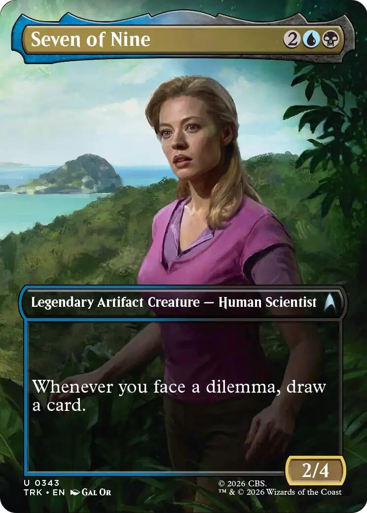 Image for Seven of Nine (Borderless) (Star Trek) (343) (TRK) - Magic: The Gathering