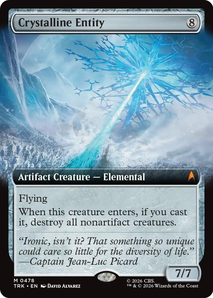 Image for Crystalline Entity (Extended Art) (Star Trek) (478) (TRK) - Magic: The Gathering