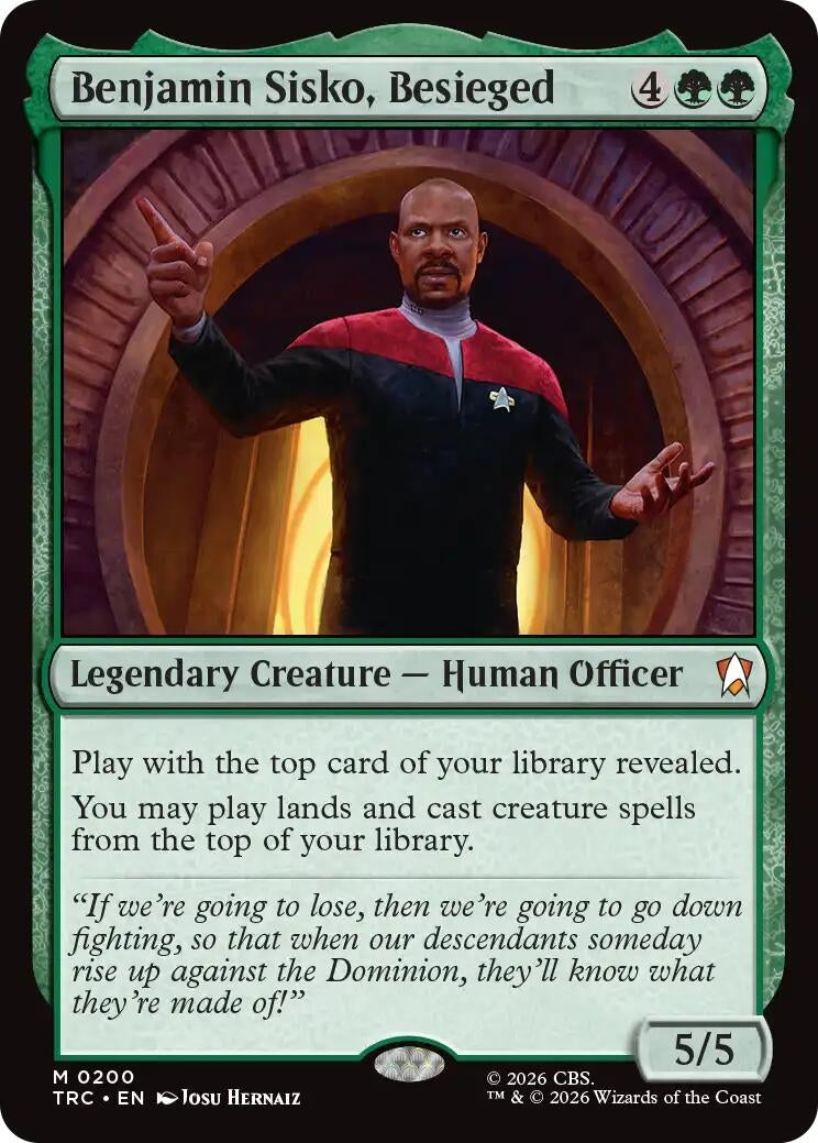 Image for Benjamin Sisko, Besieged (Commander: Star Trek) (200) (TRC) - Magic: The Gathering