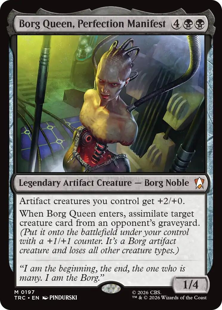 Image for Borg Queen, Perfection Manifest (Commander: Star Trek) (197) (TRC) - Magic: The Gathering