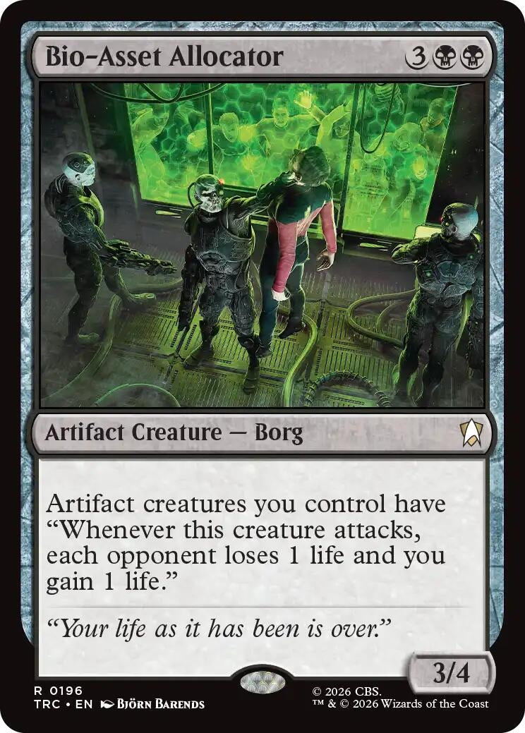 Image for Bio-Asset Allocator (Commander: Star Trek) (196) (TRC) - Magic: The Gathering